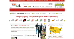 Desktop Screenshot of exitlight.com