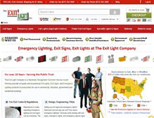 Tablet Screenshot of exitlight.com
